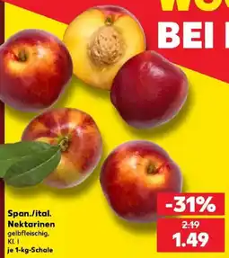 Kaufland Span./ital. Nektarinen gelbfleischig, KI. I Angebot
