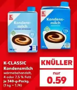 Kaufland K-CLASSIC Kondensmilch Angebot