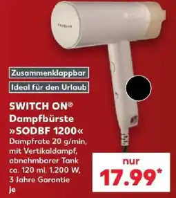 Kaufland SWITCH ON® Dampfbürste »SODBF 1200« Angebot