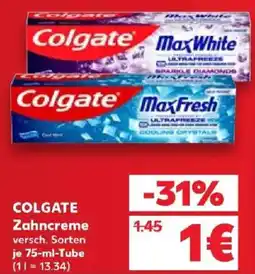 Kaufland Colgate Zahncreme Angebot