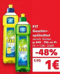 Kaufland FIT Geschirrspülmittel Angebot