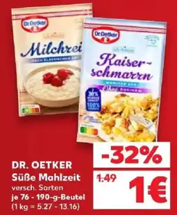 Kaufland DR. OETKER Süße Mahlzeit Angebot