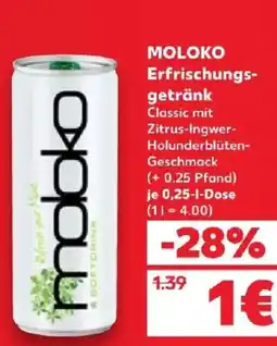 Kaufland MOLOKO Erfrischungsgetränk Classic Angebot