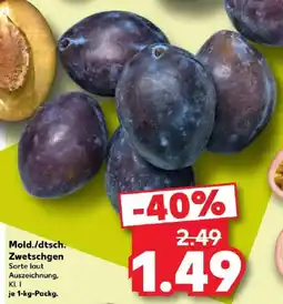 Kaufland Mold./dtsch. Zwetschgen Angebot