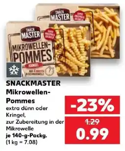 Kaufland SNACKMASTER Mikrowellen-Pommes Angebot