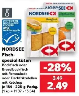 Kaufland NORDSEE Fisch-spezialitäten Angebot