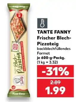 Kaufland TANTE FANNY Frischer Blech-Pizzateig Angebot