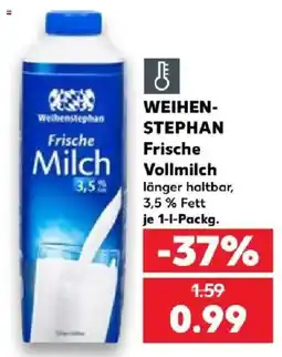 Kaufland WEIHENSTEPHAN Frische Vollmilch Angebot