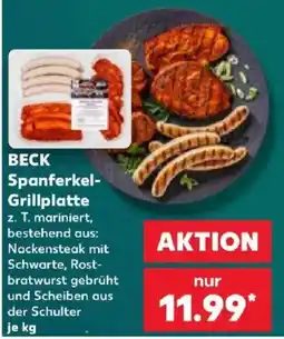 Kaufland BECK Spanferkel-Grillplatte Angebot