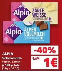 Kaufland ALPIA Schokolade Angebot