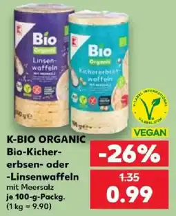 Kaufland K-BIO ORGANIC Bio-Kichererbsen- oder -Linsenwaffeln Angebot