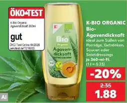 Kaufland K-Bio Organic Agavendicksaft Angebot