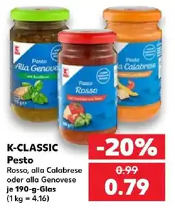 Kaufland K-CLASSIC Pesto Angebot