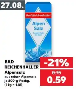 Kaufland Bad Reichenhall Alpensalz Angebot
