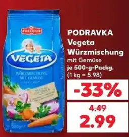 Kaufland PODRAVKA Vegeta Würzmischung mit Gemüse Angebot