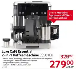 Selgros Luxe Café Essential 2-in-1 Kaffeemaschine Angebot