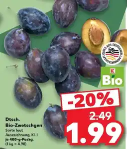Kaufland Dtsch. Bio-Zwetschgen Angebot