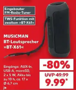 Kaufland MUSICMAN BT-Lautsprecher »BT-X61« Angebot