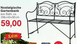 Wiglo Wunderland Nostalgische Gartenbank aus Stahl Angebot