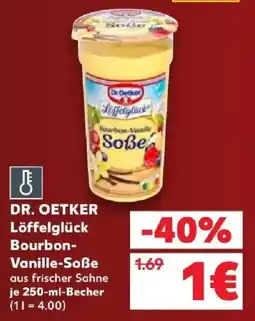Kaufland DR. OETKER Löffelglück Bourbon-Vanille-Soße Angebot