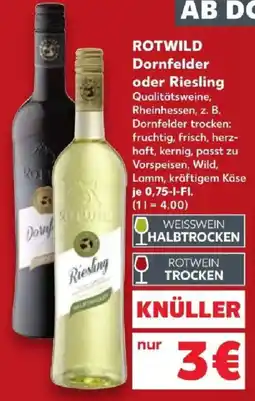 Kaufland ROTWILD Riesling Angebot