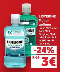 Kaufland Listerine Mundspülung Angebot