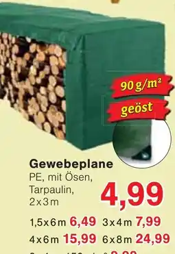 Wiglo Wunderland Gewebeplane PE, mit Ösen, Tarpaulin Angebot