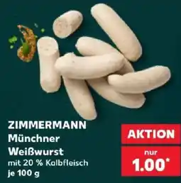Kaufland ZIMMERMANN Münchner Weißwurst Angebot