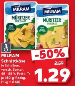 Kaufland MILRAM Schnittkäse Angebot