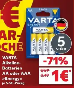 Kaufland VARTA Alkaline-Batterien Energy Angebot