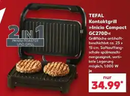 Kaufland TEFAL Kontaktgrill »Inicio Compact GC270D« Angebot