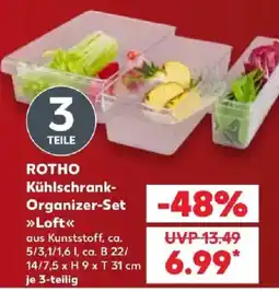 Kaufland ROTHO Kühlschrank-Organizer-Set »Loft« Angebot