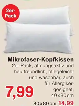 Wiglo Wunderland Mikrofaser-Kopfkissen Angebot
