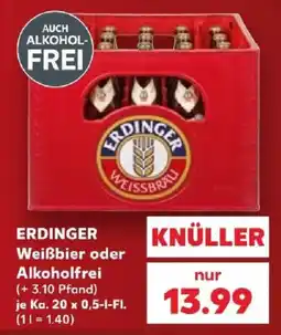 Kaufland ERDINGER Weißbier oder Alkoholfrei Angebot