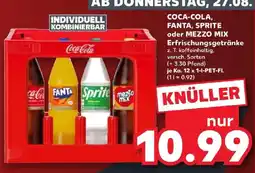Kaufland Coca-Cola, Fanta, Sprite oder Mezzo Mix Erfrischungsgetränke Angebot