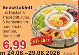 Wiglo Wunderland Snacktablett mit Deckel & Tragegriff Angebot