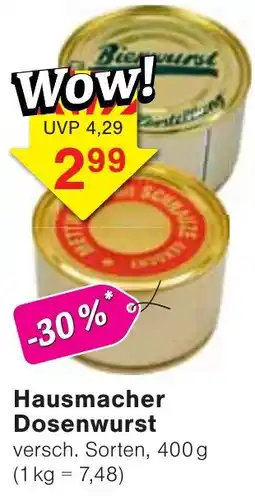 Wiglo Wunderland Hausmacher Dosenwurst Angebot