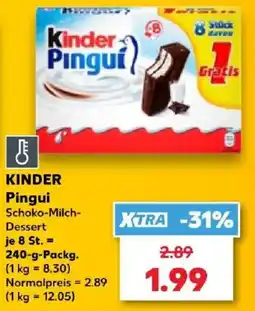 Kaufland Kinder Pinguí Schoko-Milch-Dessert Angebot