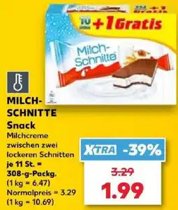 Kaufland Milch-Schnitte Angebot