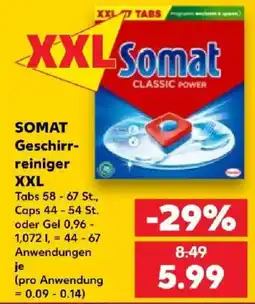 Kaufland SOMAT Geschirrreiniger XXL Angebot