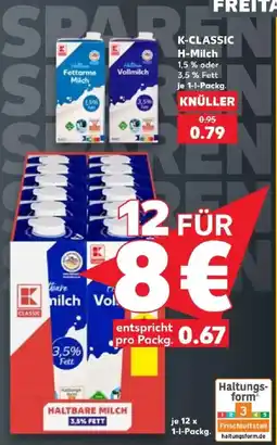 Kaufland K-CLASSIC H-Milch Angebot