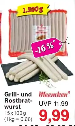 Wiglo Wunderland Grill- und Rostbratwurst Meemken Angebot