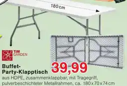 Wiglo Wunderland TIM GARDEN Buffet-Party-Klapptisch Angebot