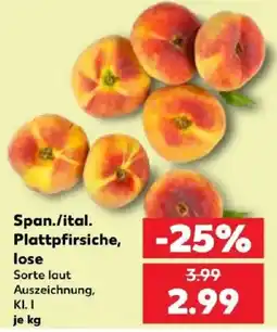 Kaufland Span./ital. Plattpfirsiche Angebot