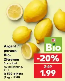 Kaufland Bio-Zitronen Angebot