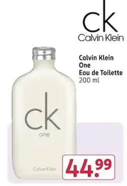 Rossmann Calvin Klein One Eau de Toilette Angebot