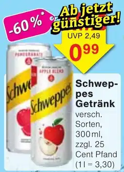 Wiglo Wunderland Schweppes Getränk Angebot
