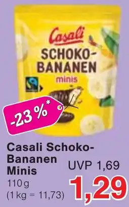 Wiglo Wunderland Casali Schoko-Bananen Minis Angebot