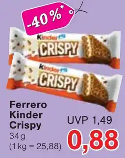 Wiglo Wunderland Ferrero Kinder Crispy Angebot