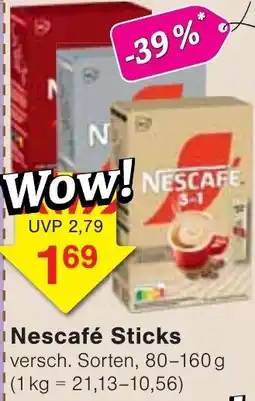 Wiglo Wunderland Nescafé Sticks Angebot